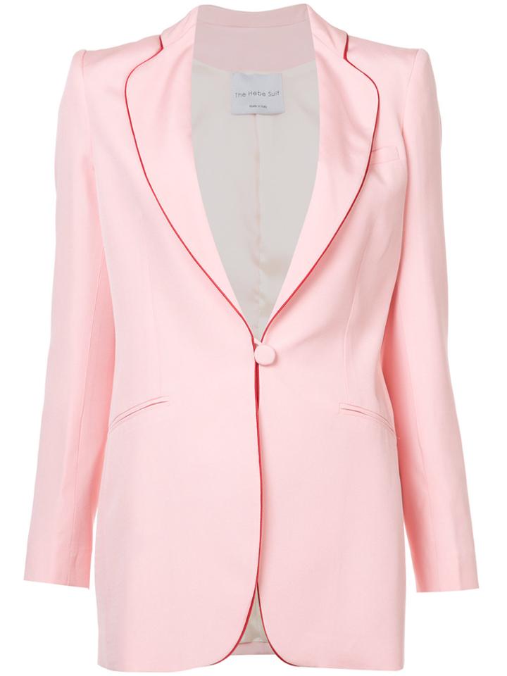 Hebe Studio Smoking Blazer - Pink & Purple