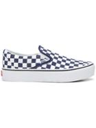 Vans Checkerboard Classic Platform Sneakers - Blue