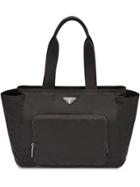 Prada Logo Top-handle Tote - Black