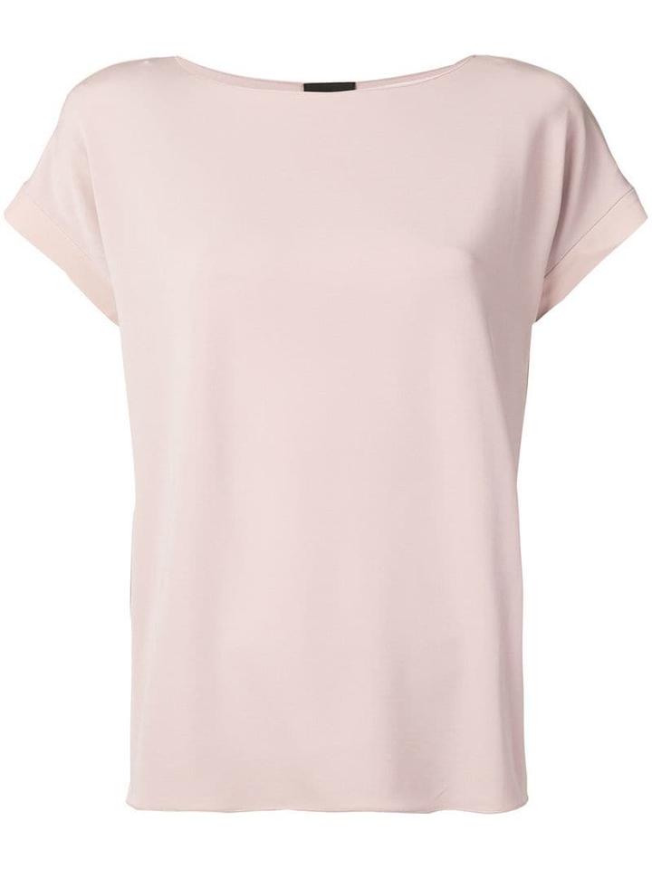 Giorgio Armani Mesh Short Sleeve Top - Pink
