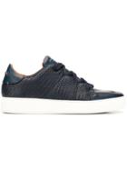 Ermenegildo Zegna Xxx Woven Mid-top Sneakers - Blue