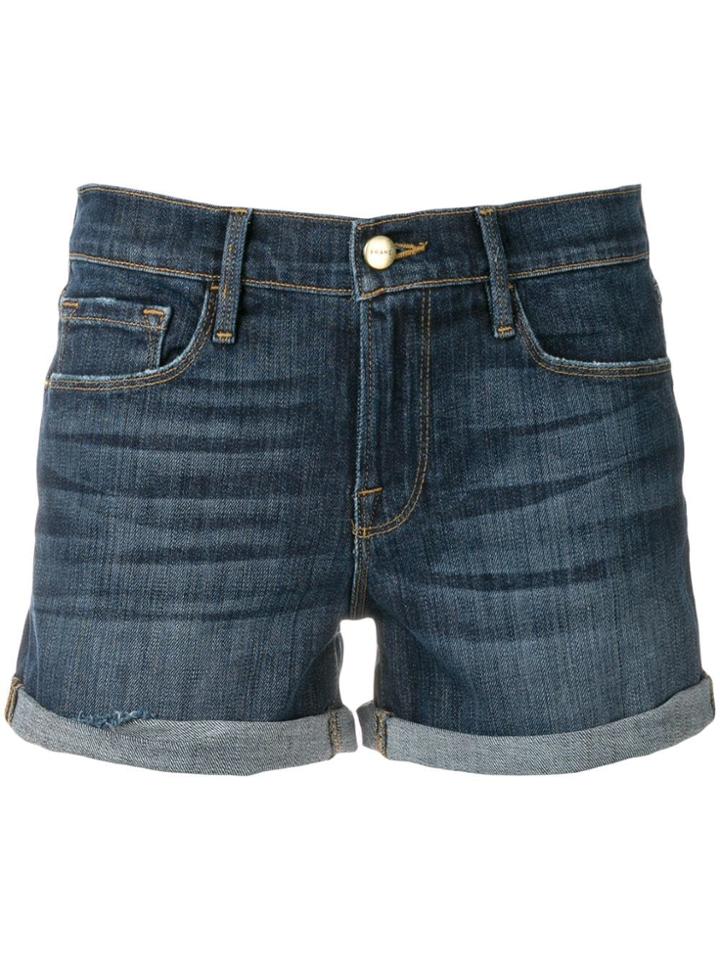 Frame Denim Short Shorts - Blue
