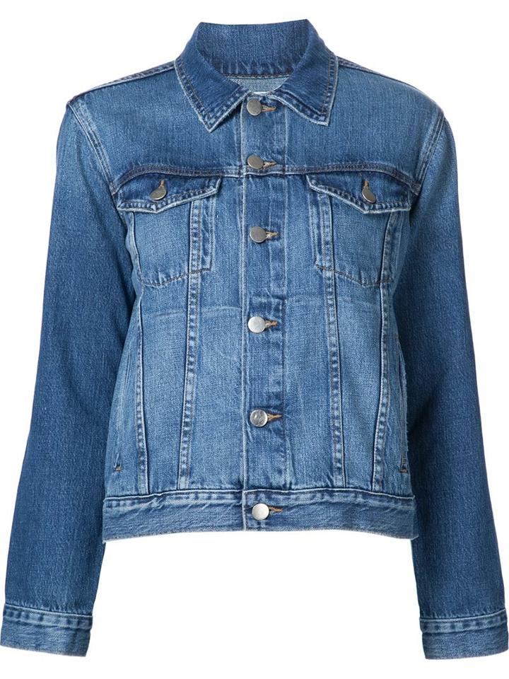 Frame Denim 'le Original' Denim Jacket, Women's, Size: Medium, Blue, Cotton