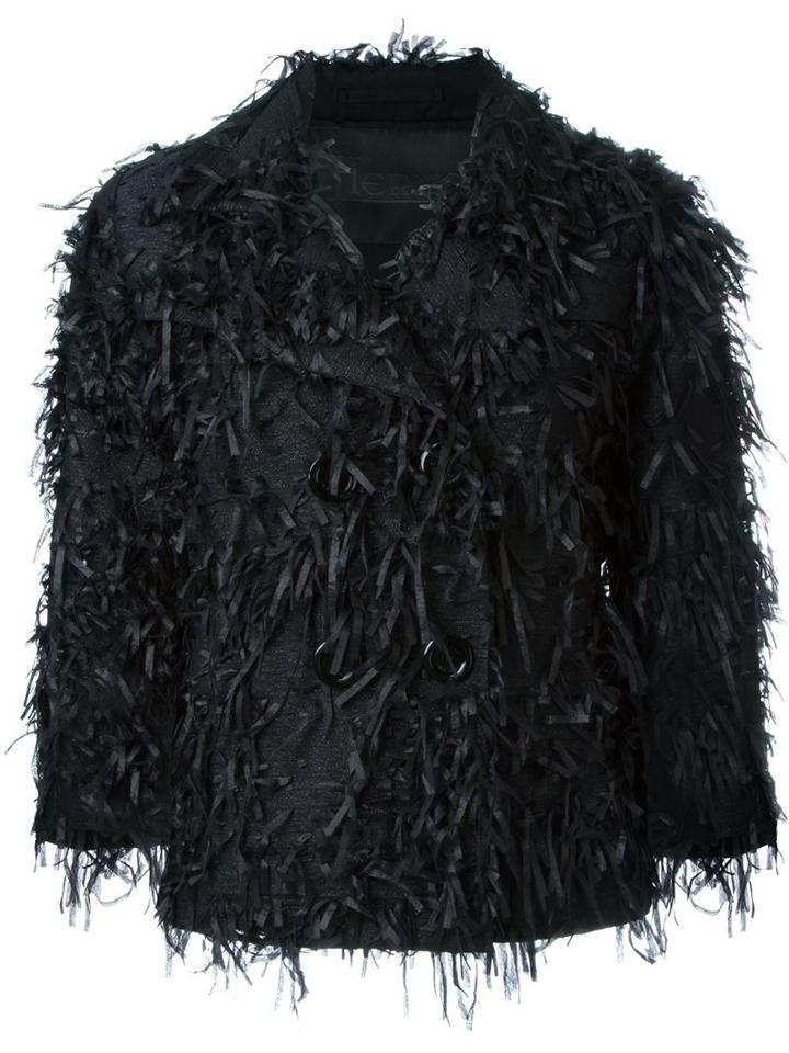 Herno Applique Frayed Jacket