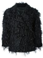 Herno Applique Frayed Jacket