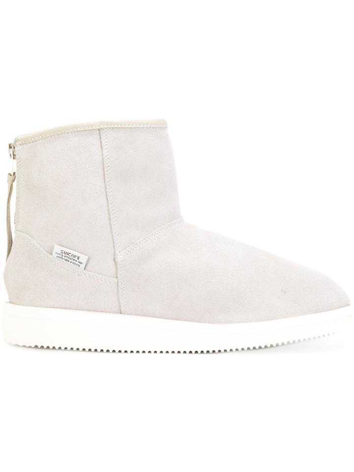 Suicoke Ridged Sole Boots - Grey