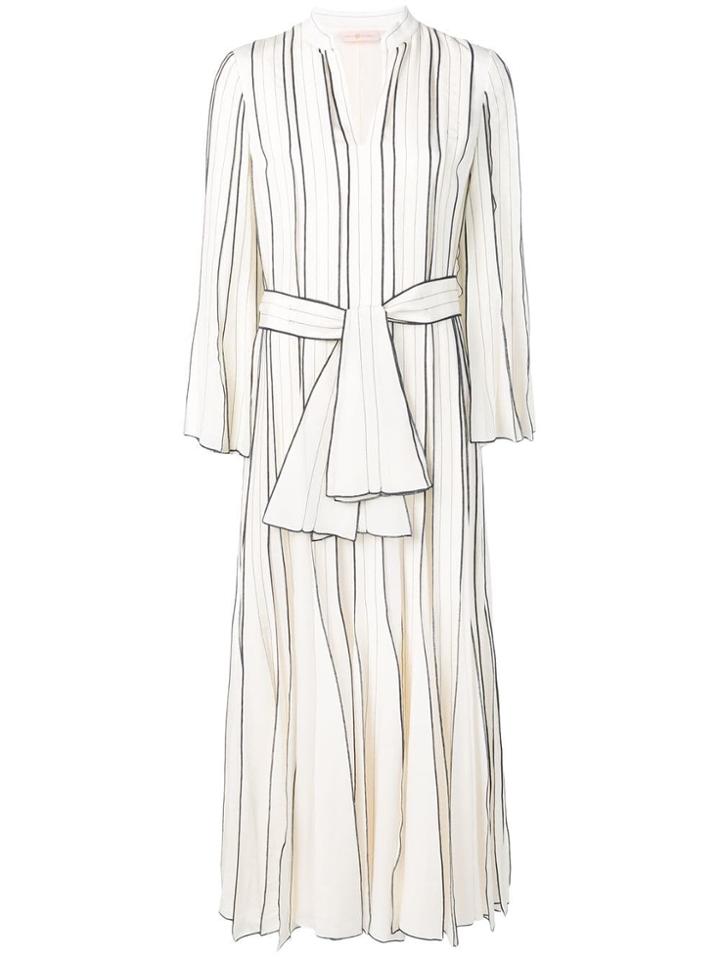 Tory Burch Striped Shirt Dress - White
