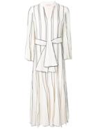 Tory Burch Striped Shirt Dress - White