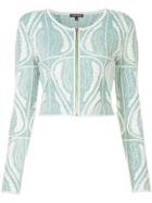 Sophie Theallet Cropped Zip Jacket - Green