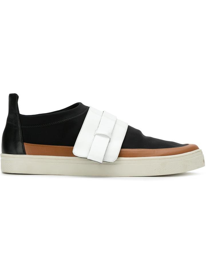 Gloria Coelho Colorblocked Sneakers - Black