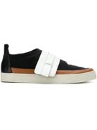 Gloria Coelho Colorblocked Sneakers - Black