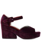Paola D'arcano Platform Sandals - Pink & Purple