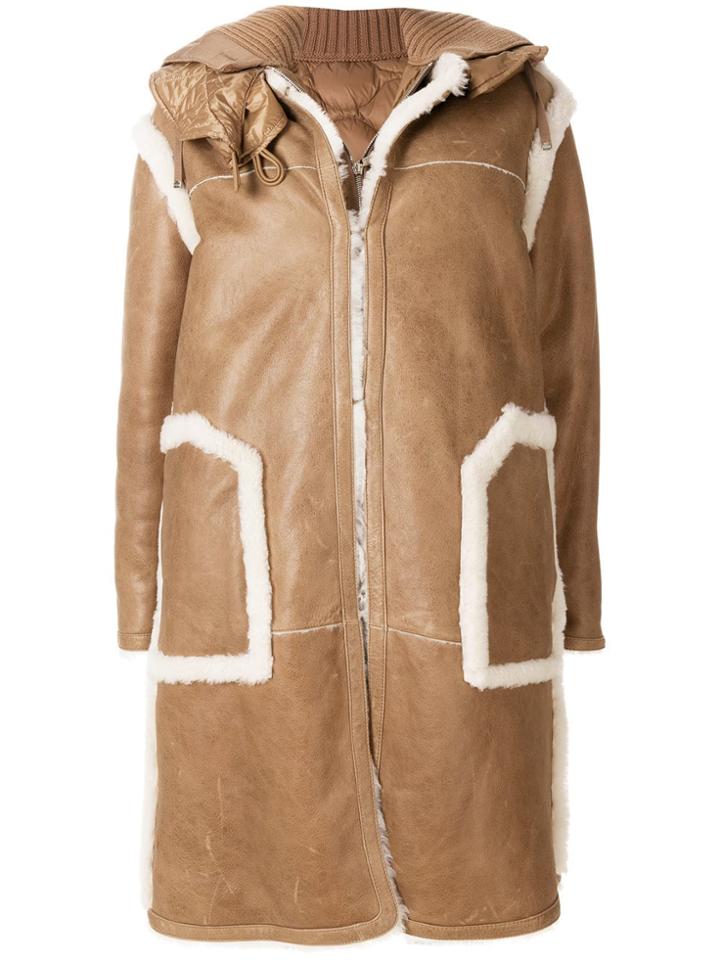 Moncler Cotoneaster Coat - Brown