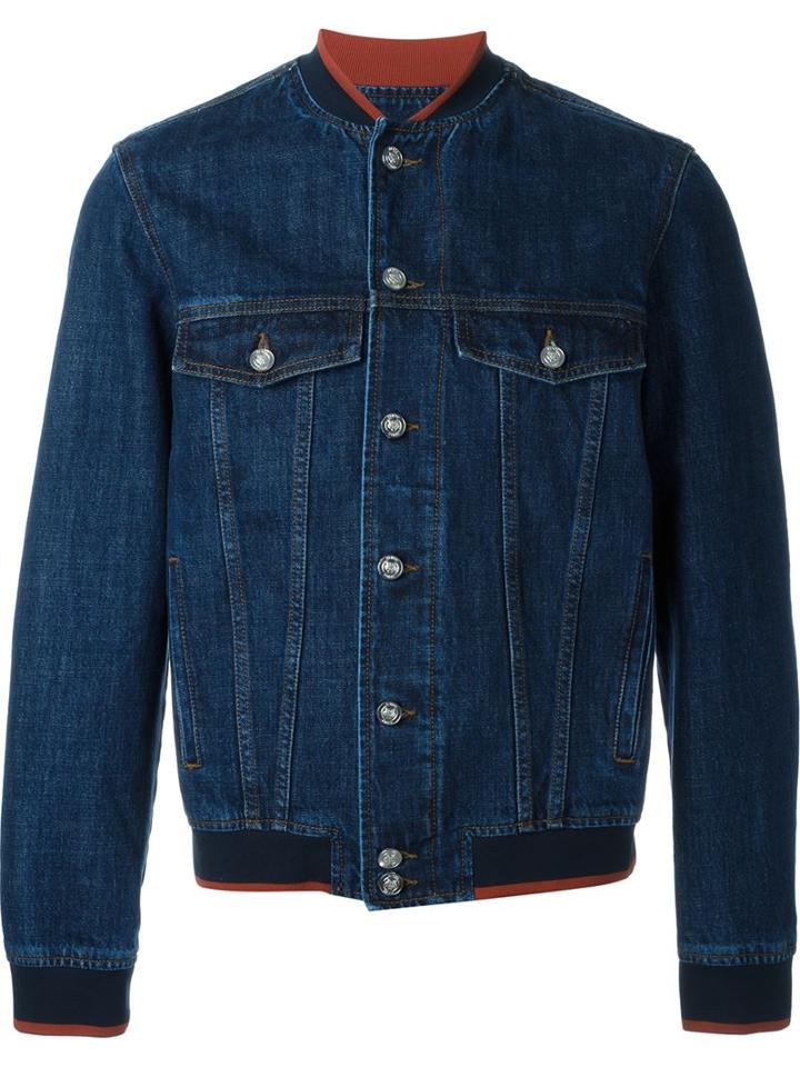 Kenzo Travel Tag Denim Bomber Jacket