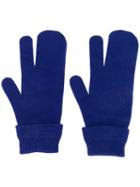 Maison Margiela Three-finger Gloves - Blue