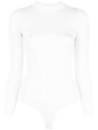 Fleur Du Mal Fishnet Sleeve Bodysuit - White