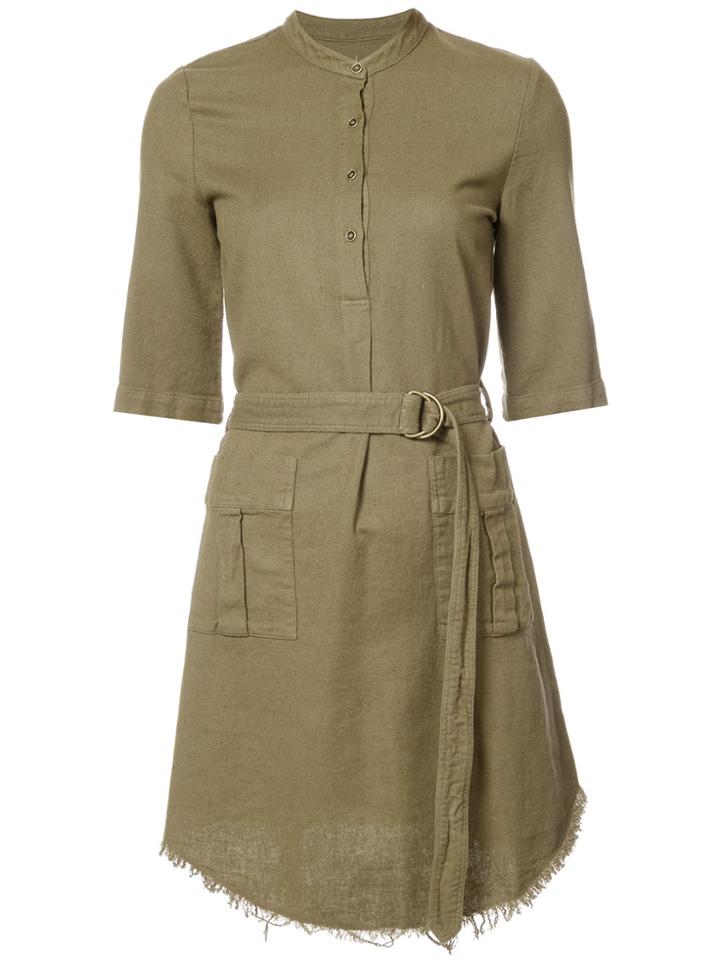 Raquel Allegra Belted Utility Dress - Green