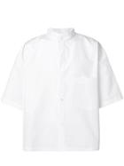 Hed Mayner Short-sleeve Structured Shirt - White