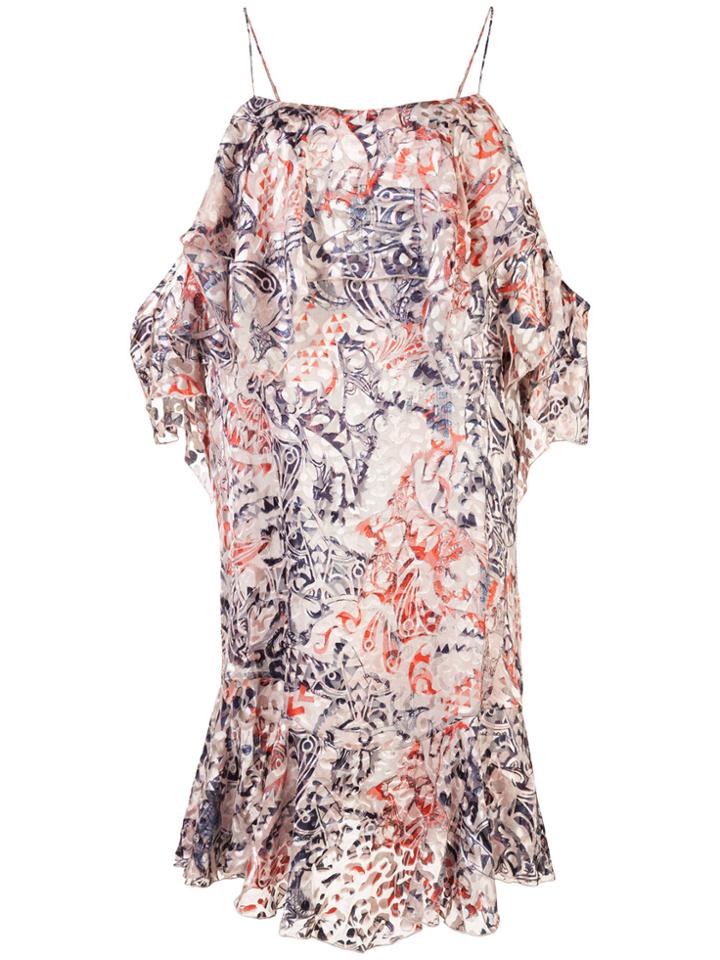 Iro Ruffle Dress - Multicolour
