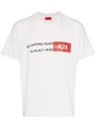 424 Address Print T-shirt - White