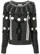 Michel Klein Stitch Patterned Sweater - Green