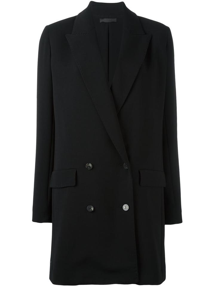 The Row 'merouze' Coat, Women's, Size: 6, Black, Nylon/spandex/elastane/virgin Wool