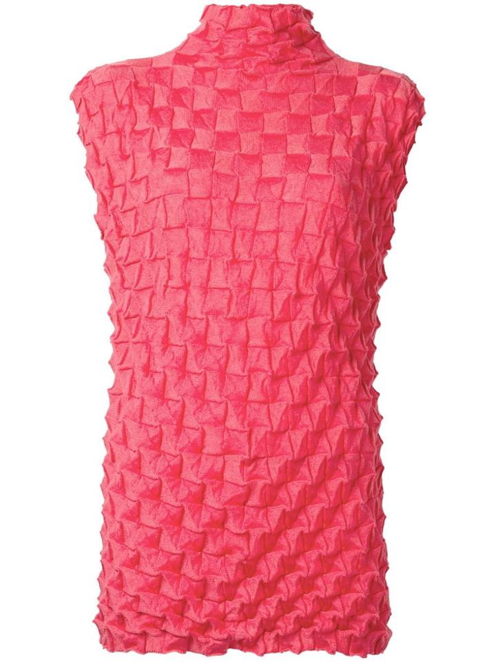 Issey Miyake Vintage Sleeveless Origami Top - Pink & Purple