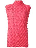 Issey Miyake Vintage Sleeveless Origami Top - Pink & Purple