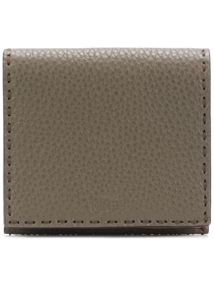 Fendi Peekaboo Selleria Wallet - Green