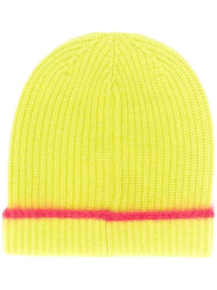 Marni Ribbed Knit Beanie - Green