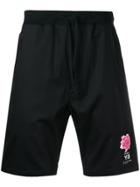Y3 Sport Floral Logo Shorts - Black