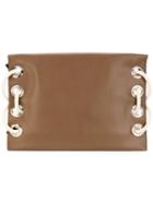 Marni - Satellite Clutch Bag - Women - Calf Leather - One Size, Brown, Calf Leather