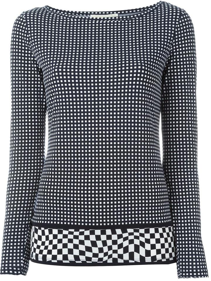 Michael Michael Kors Grid Print Top