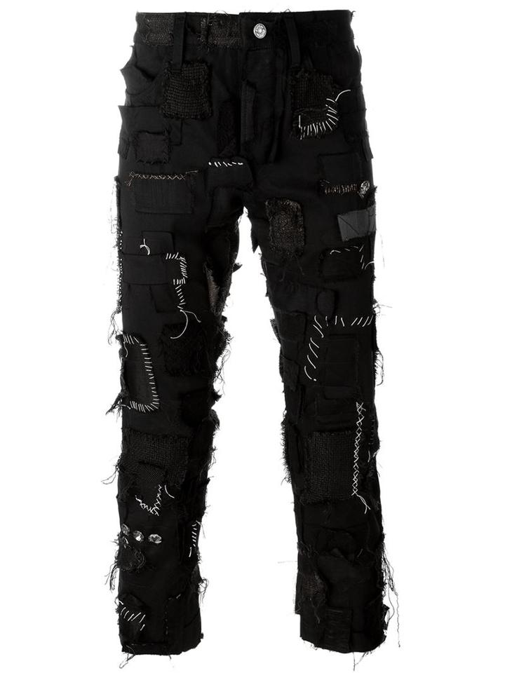 Heikki Salonen Fully Patched Cropped 5 Pocket Jean