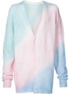 The Elder Statesman Painted Classic Cardigan, Adult Unisex, Size: Xl, Silk/cashmere