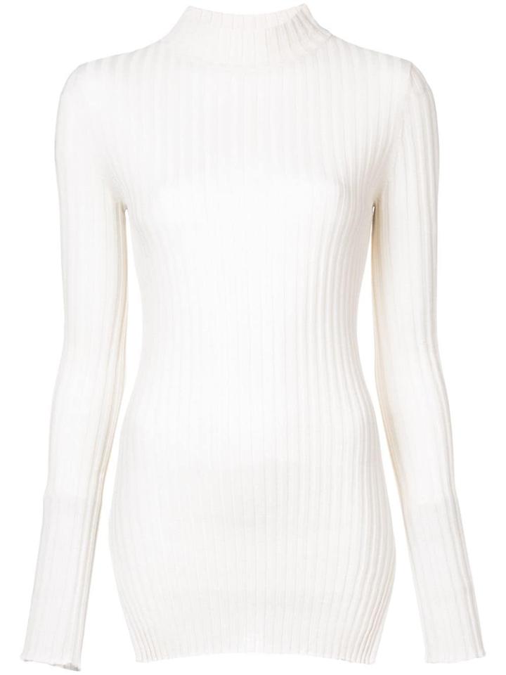 Apiece Apart Ribbed Knit Sweater - Nude & Neutrals