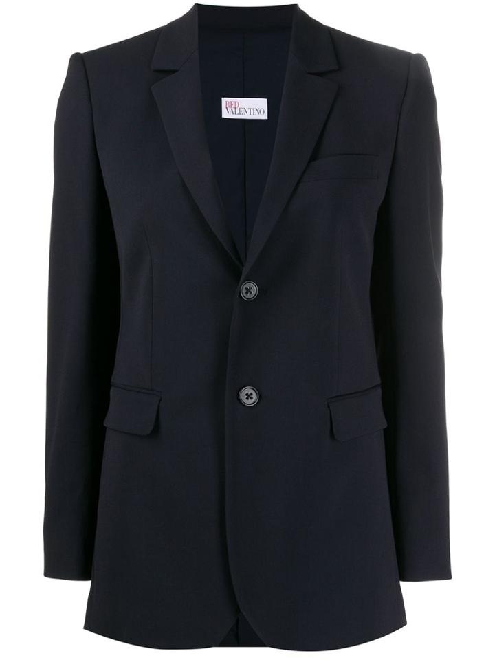 Red Valentino Single-breasted Blazer - Blue