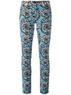 Versace 'baroque Ice' Jeans, Women's, Size: 26, Blue, Cotton/spandex/elastane