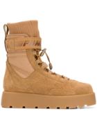 Fenty X Puma High Ankle Lace Up Scuba Boots - Brown