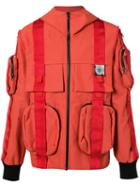 Christopher Raeburn - Velcro Anorak Jacket - Men - Cotton/nylon/other Fibers/kevlar - S, Red, Cotton/nylon/other Fibers/kevlar