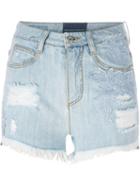 Ermanno Scervino Frayed Denim Shorts