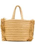 Dorothee Schumacher Fringed Woven Tote - Neutrals