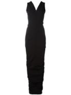 Rick Owens Tank Gown, Women's, Size: 44, Black, Cotton/viscose/spandex/elastane