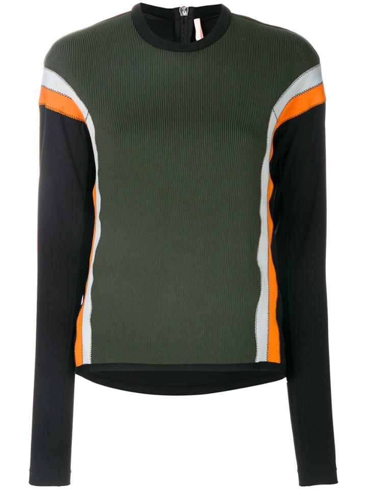 No Ka' Oi Ribbed Colourblock Top - Green
