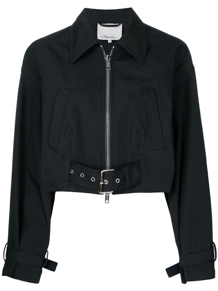 3.1 Phillip Lim Utility Belted Cargo Jacket - Blue
