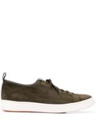 Santoni Lace-up Low Sneakers - Green