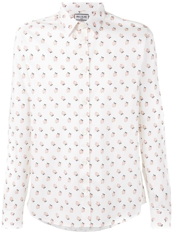 Paul & Joe - Rose Print Shirt - Men - Cotton - S, White, Cotton