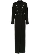Alexandre Vauthier Double Breasted Tuxedo Gown - Black