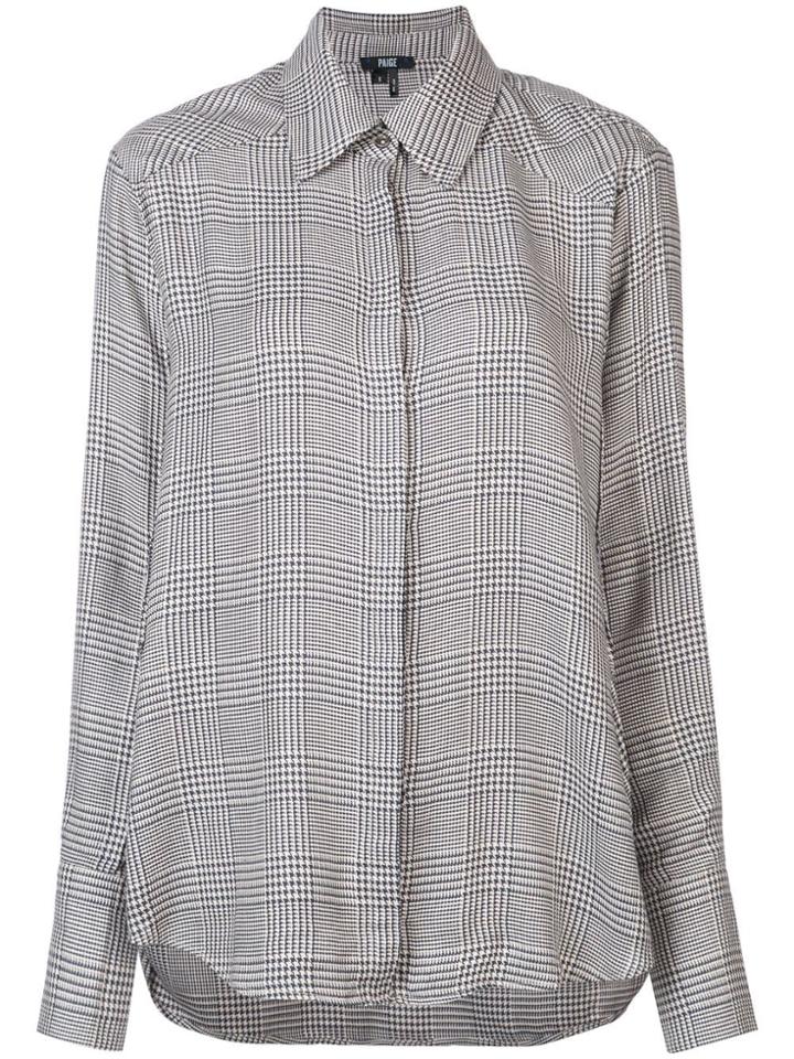 Paige Clemence Glen Check Shirt - Blue