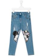 Monnalisa Minnie Jeans, Girl's, Size: 8 Yrs, Blue